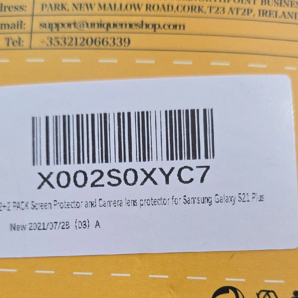 #12 NiqueMe Premium Screen Protector - Yellow and Black